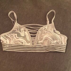 PINK Victoria's Secret Marble Gray Bralette